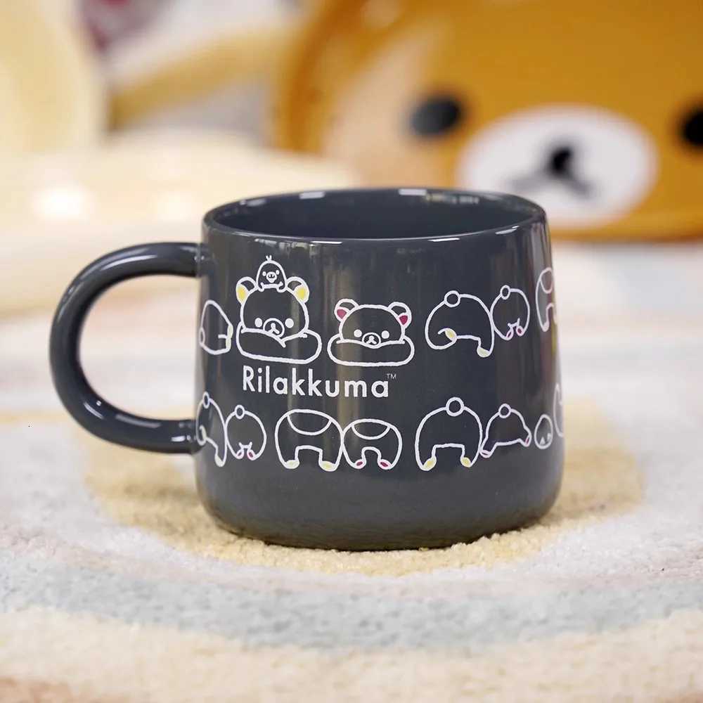 Cute and Fresh Relaxing Bear Ceramic g Cartoon Water Cup High-temperature Decal Coffee Cup H251215