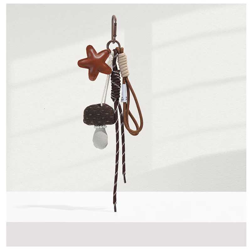 EverToner Maillard style star mushroom hanging rope bag pendant super beautiful keychain pendant Bag Accessories M251215