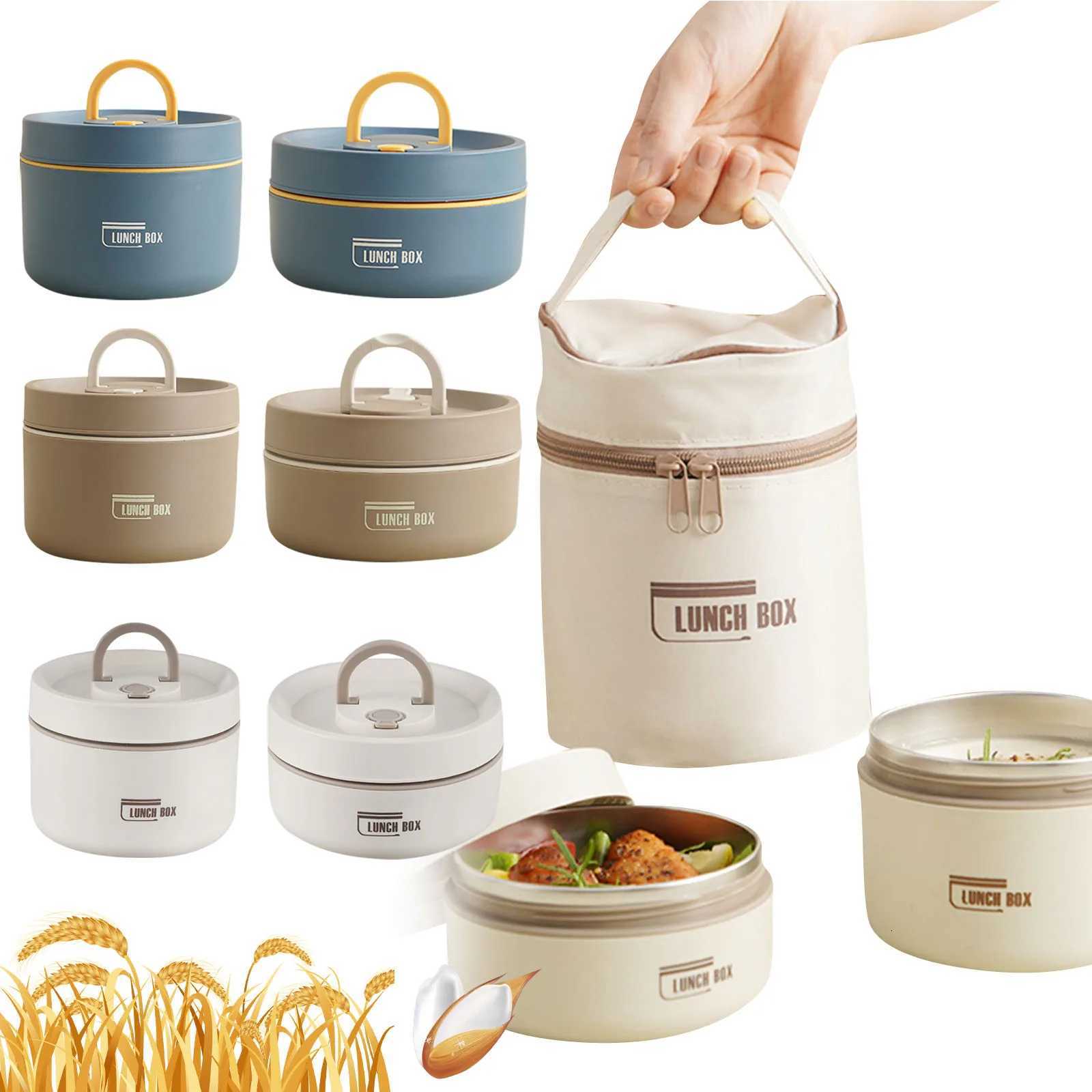 Food Storage Container Picnic Portable Leak-Proof Fruit Salad Box Microwave 304 Stainless Steel Insated Lunch Box H251213