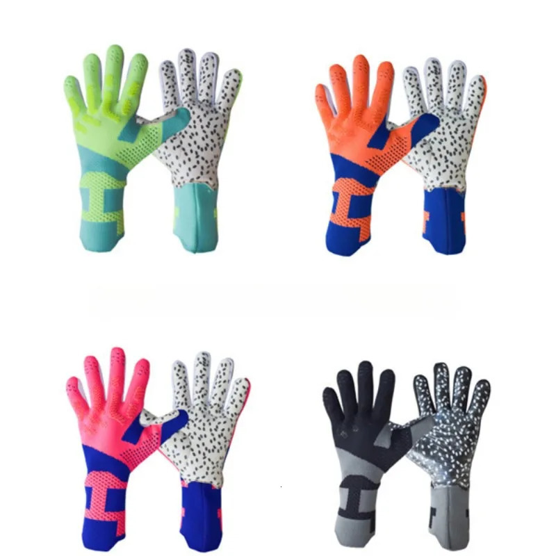 Latex nonslip goalkeeper gloves youth adult football sports game training 251203