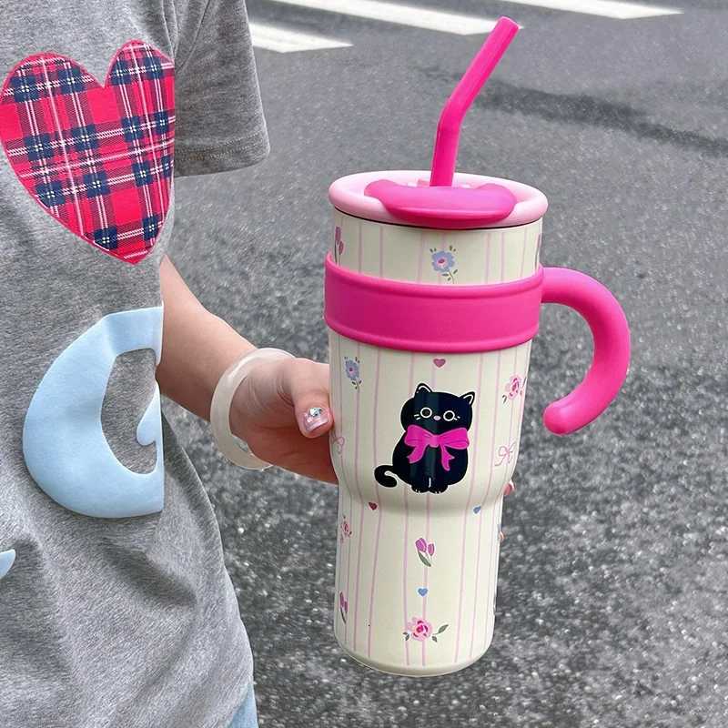 Large Capaci Stainl Steel Cup Insulated Tea Brewing Womens Version 2024 New Office Water Bottle Sli Design H251215