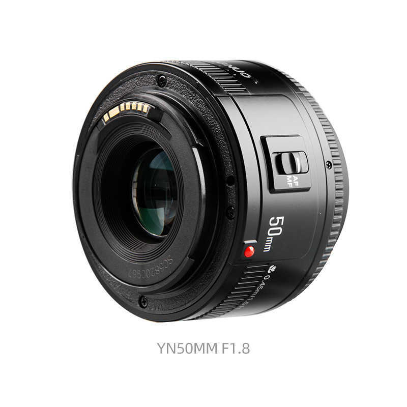 50mm prime lens for Canon compact camera with F 1.8 large aperture and E mount for portrait DSLR cameras in black color. R251215