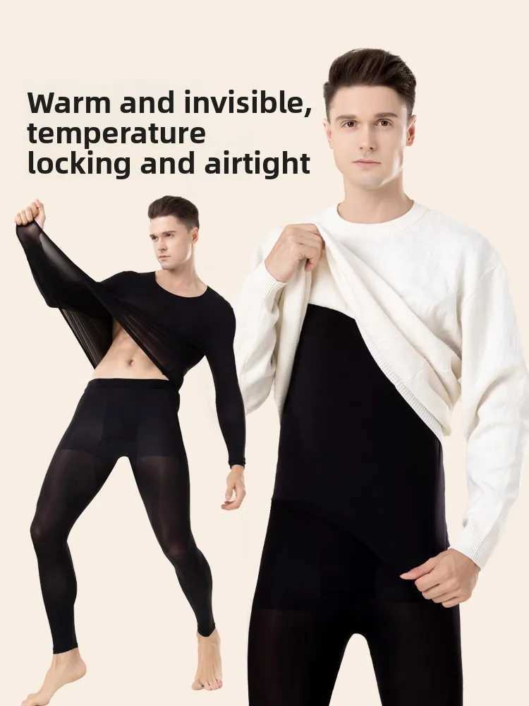 Hyaluronic Acid Skin Care Clothing Mens Invisible Ultra-Thin Spring Fall Far Infrared Heating Skin Care Clothing Bottoming G251215