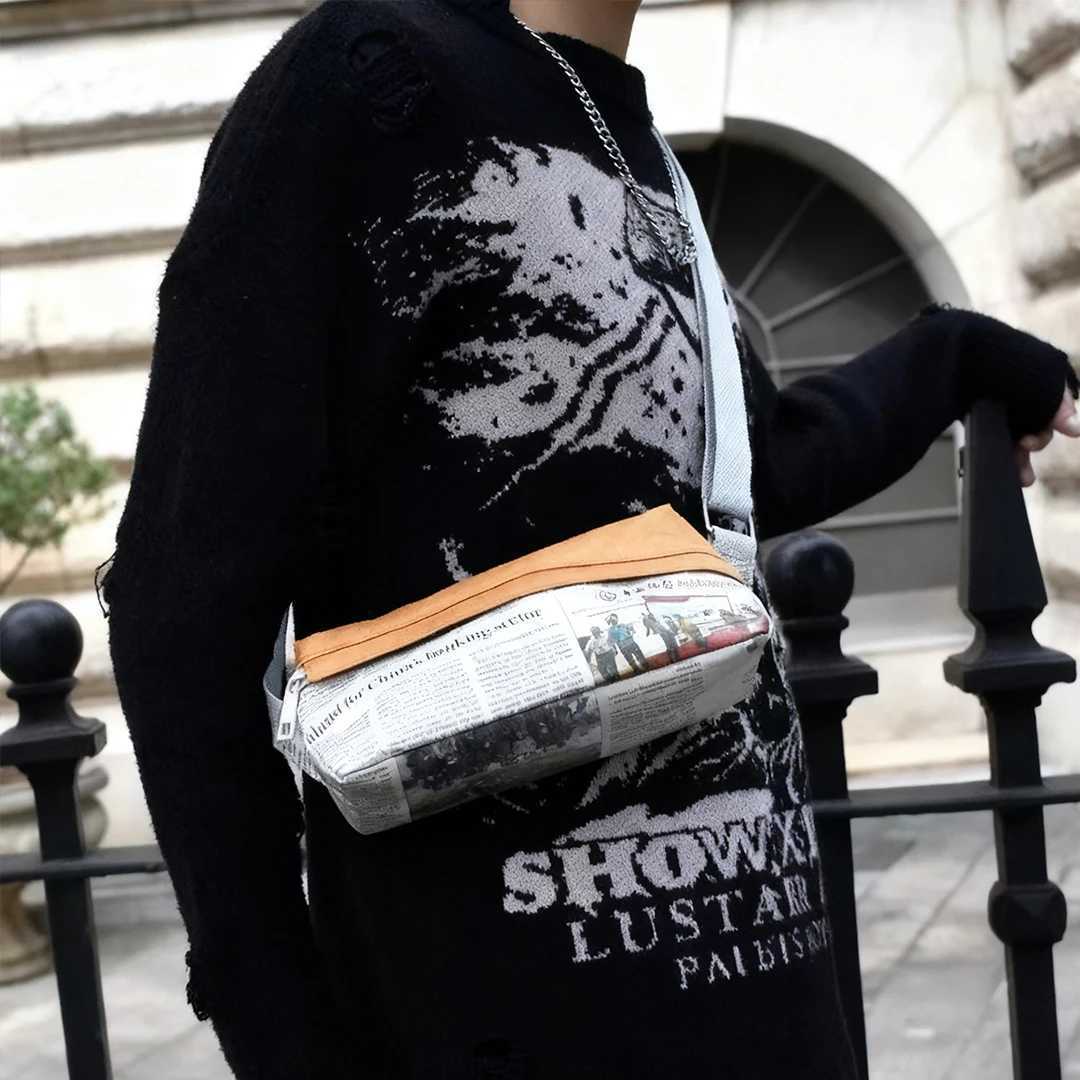 Mens Cross Bag Small Mens Bags Triangle Waist Bag Sling Bag Shoulder Side Bag For Man Satchel Casual Crossbody Bag Men TyvekT251215