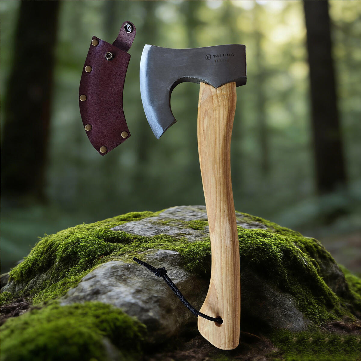Carving Axe AX6 - Forged Camping Axes & Hatchets - Wood Chopping Axe, Hand Gardening Axes for Splitting