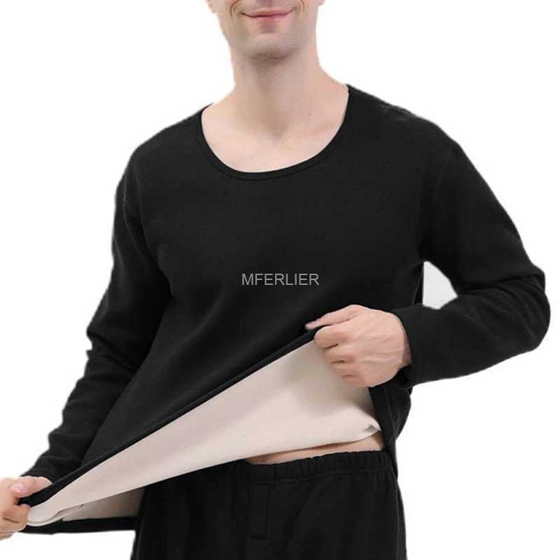 Winter Large Size Thermal Underwear Men 7XL Bust 140kg 6XL 5XL Thick Style Loose Underwear G251215