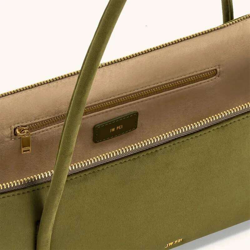 JW PEI Nova French Baguette Bag for Women, Retro Vintage Underarm Purse, Luxury Leather Single Shoulder Handbag