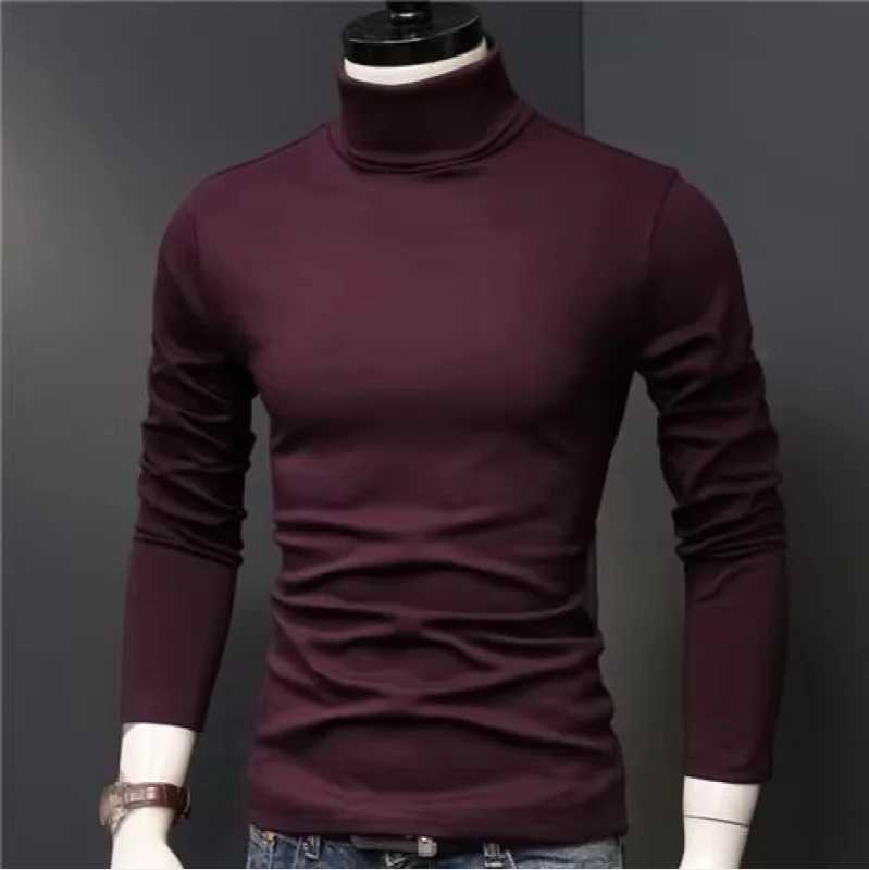 Warm underwear top high neck mens warm autumn clothes autumn and winter long sleeves tight fitting base warm shirt G251215