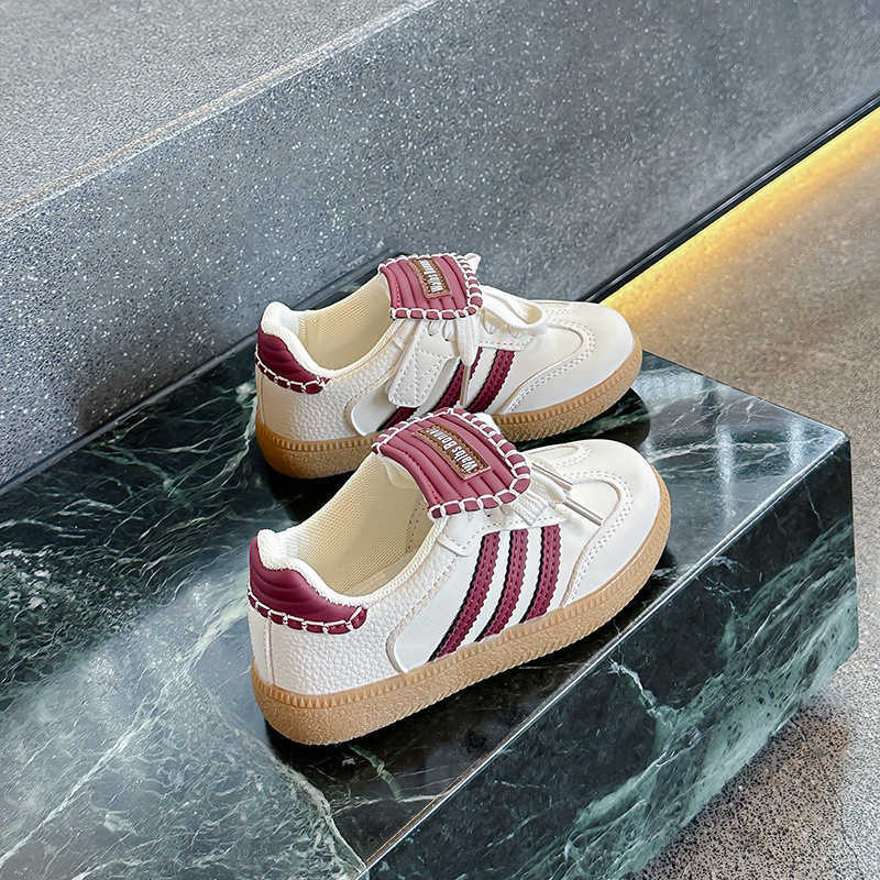 Children's sports shoes 2025 spring new leather surface casual Forrest Gump shoes versatile running shoes for boys and girls L251215