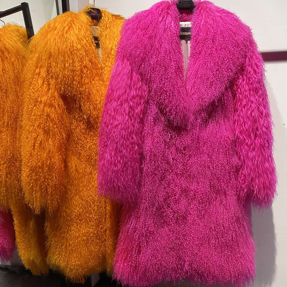 135140cm Floor Length Real Mongolia Sheep Fur Coat Women Winter Fluffy Warm Fur Coat for Party Ladies Overcoat 251014