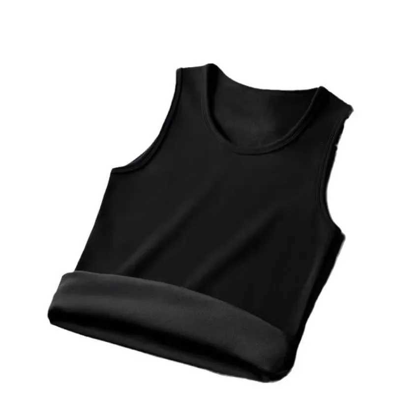 Autumn Winter Thermal Underwear Man Sleeveless Vest Thermo Lingerie Mens Warm Top Thickening Thermo Vest Undershirt G251215