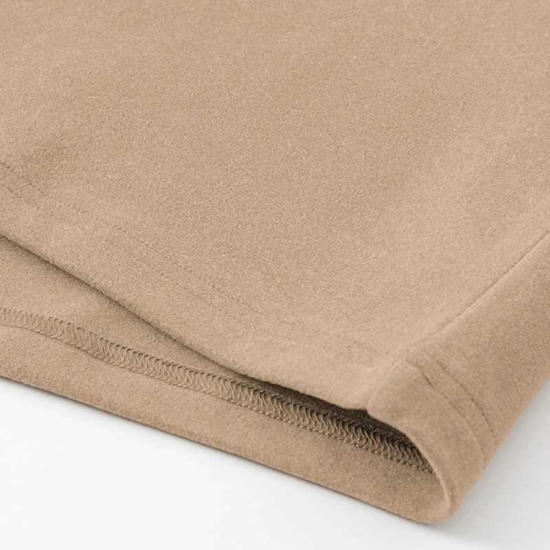 Mens Thermal Underwear Long Sleeve Velvet Soft Base Layer Shirt Warm Mid-neck Design for Autumn Winter Home Wear Thermal Shirt G251215