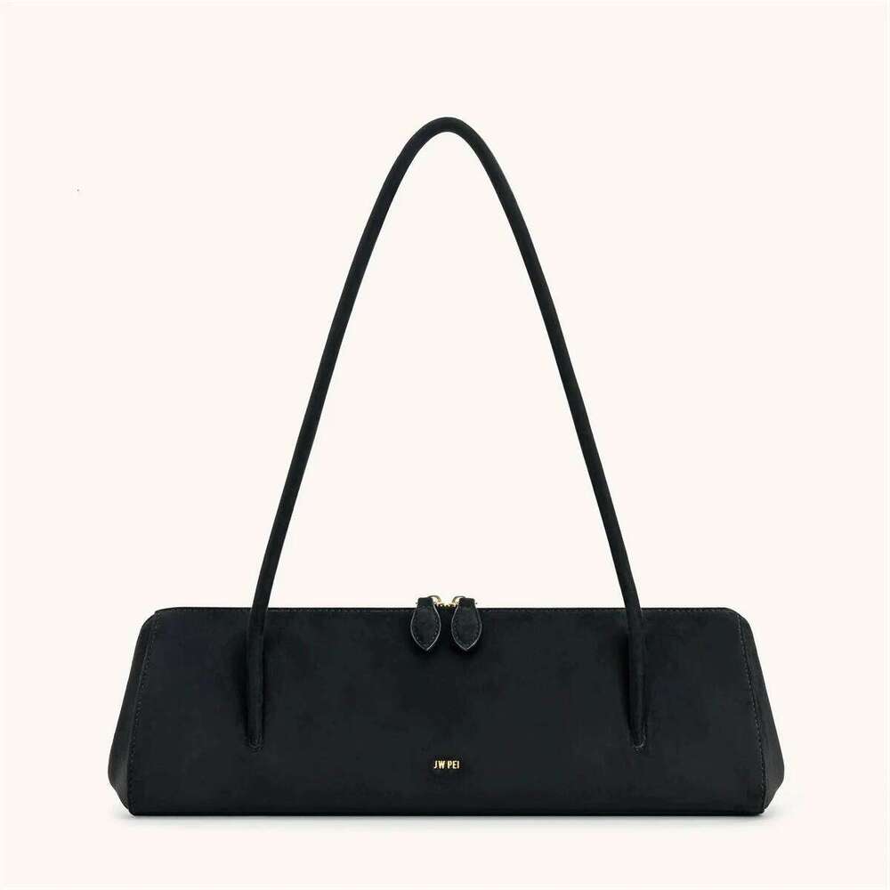 JW PEI Nova French Baguette Bag for Women, Retro Vintage Underarm Purse, Luxury Leather Single Shoulder Handbag