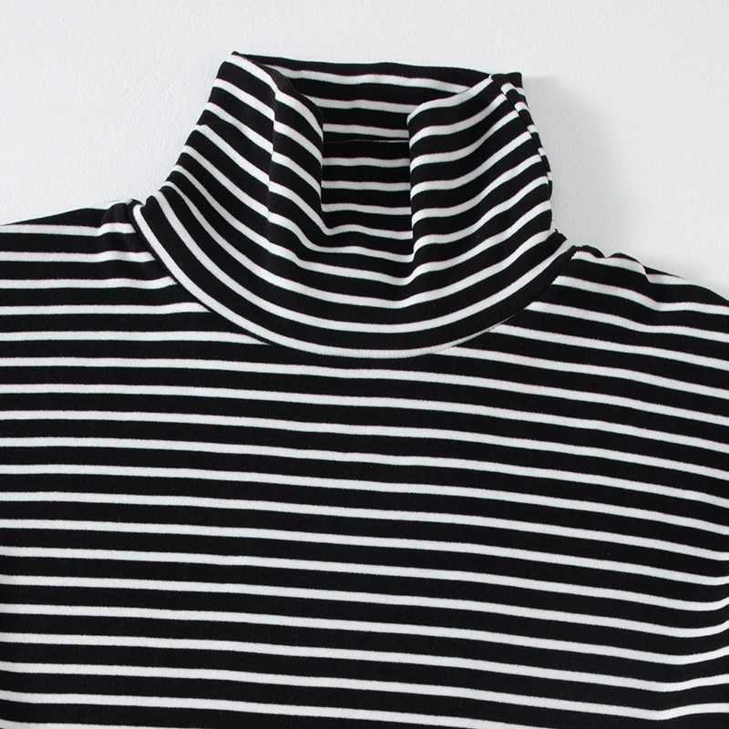 1/2pcs Mens Autumn And Winter Brushed Thick Striped Long Sleeved Top T-shirt Comfortable And Warm Sports And Leisure Base Shirt G251215