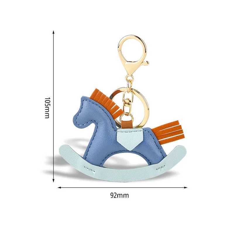 Womens Pendant Cute And Innocent Rocking Horse Keychain Pendant Creative Couple Bag Cartoon Cotton-filled Pendant Kawaii s M251215