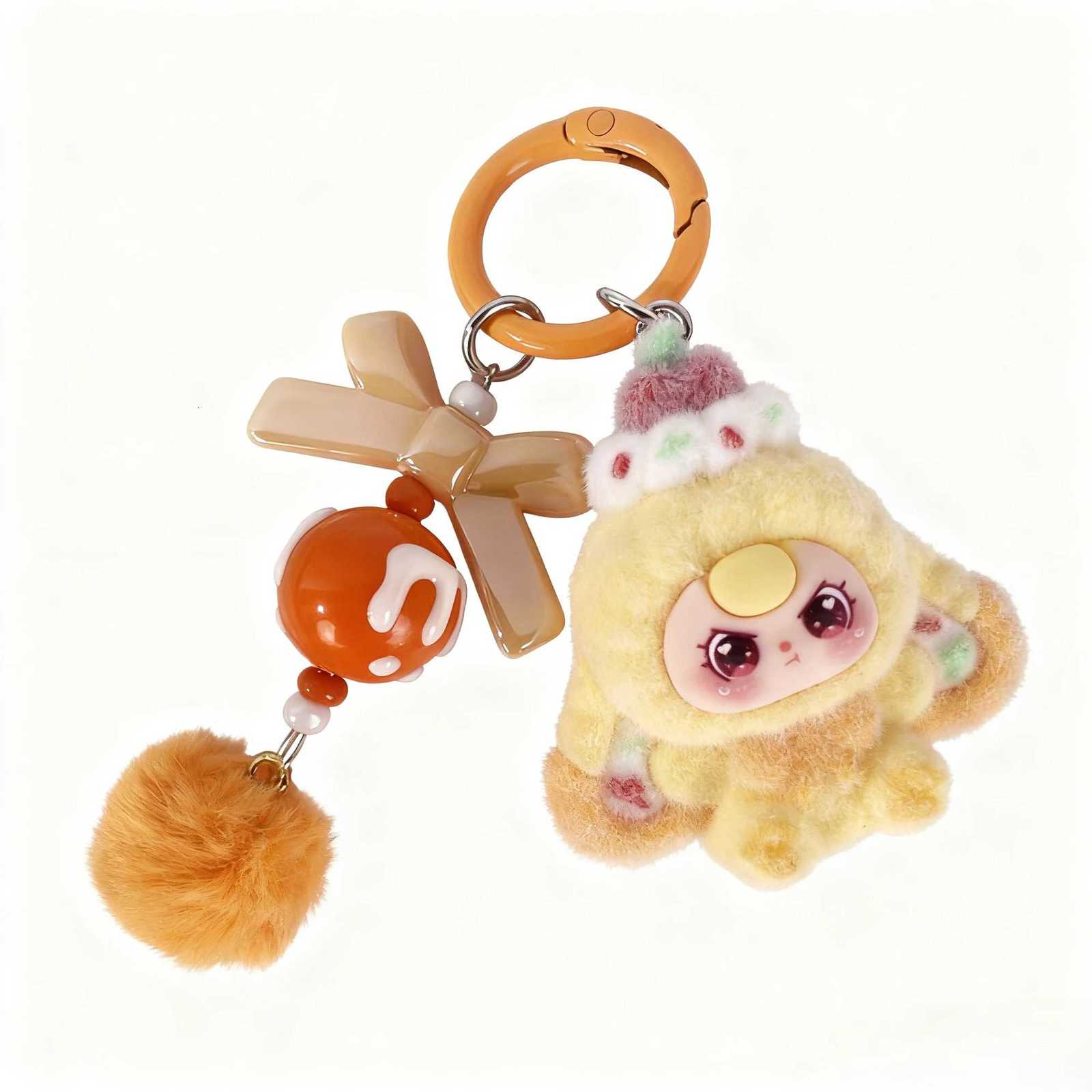 2025 New Fluffy Dessert Charms - Cute Cartoon Kawaii Beads Keychain Bag Pendant Trendy Toy Jewelry Accessories M251215