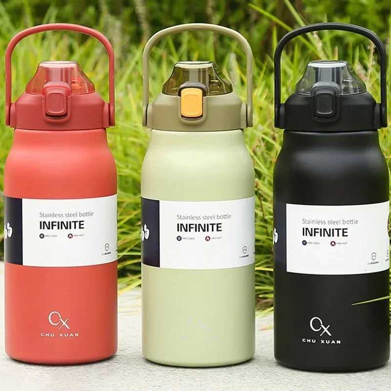Large Capacity Thermo Bottle Stainless Steel Thermos Water Bottle Cold And Hot Tumbler Portable Vaccum Flask Cup Outdoor Mug NEW H251215