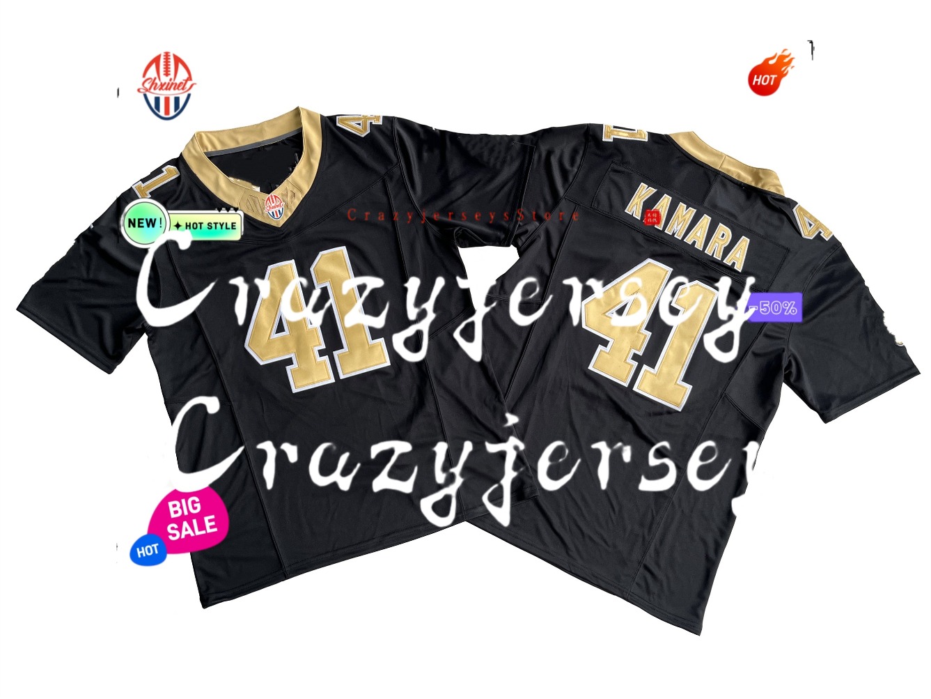 2025 New Tyler Shough Chris Olave Tyrann Mathieu Football Jersey McKinstry Spencer Rattler Drew Brees Alvin Kamara Thomas Taysom Hill Fuaga Shaheed Jerseys