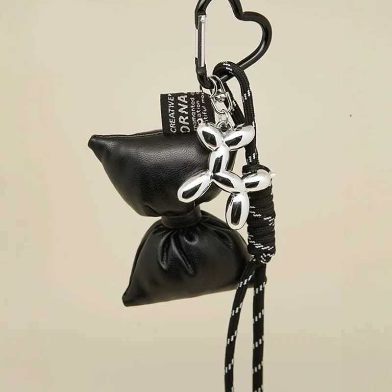 Fashionable Heart Leather Rope Keychain Cherry Bow Y2K Bag Pendant Ornaments Mobile Phone Lanyard Gifts Bag Accessories M251215