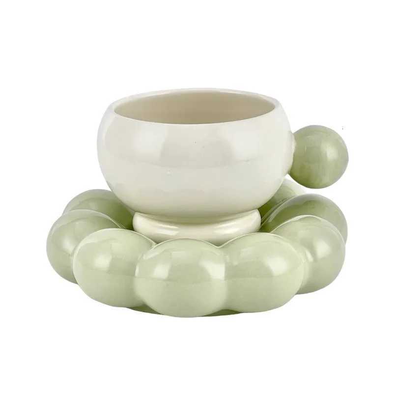 Luxury Nordic Style Coffee Cups and Saucers Set Exquisite English Afternoon Tea Tableware Ceramic Cups and Saucers Drinkware H251215