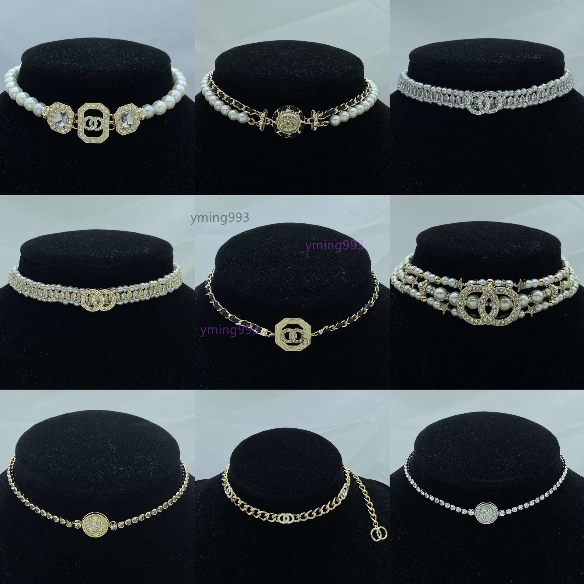 necklace designer for women cocochanel Chanel Style Double C High Version Pearl Necklace Chanel Grandma Highend Collarbon chanels channels chaneljewelry cc Z 93YB