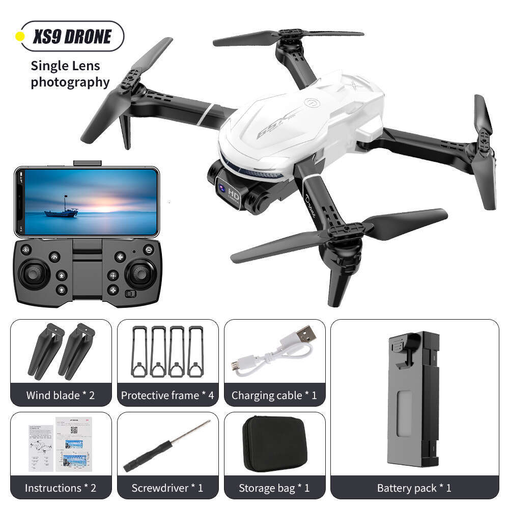 Famous Brand XS Cross Border Drone K Dual Camera HD Aerial Photography Foldable Aircraft Altitude Hold V Remote Control Airplane Toy