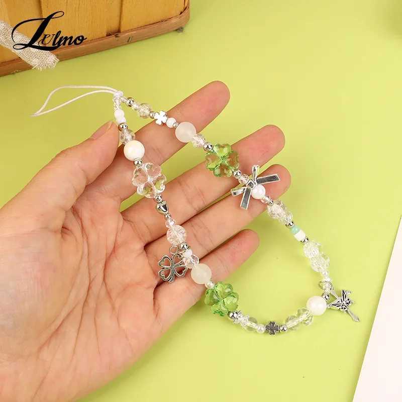 Star Pearl Beaded Phone Chain Hanging Cord Phone Charms Phone Strap Summer Handmade Mobile Lanyard Jewelry Gift M251215