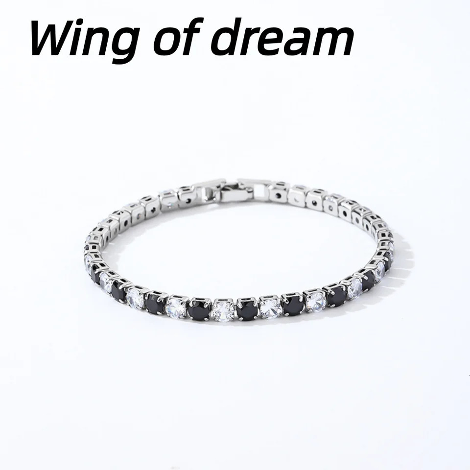 925 Sterling Silver Jewelry 16cm21cm Tennis Bracelet 4mm Crystal Zircon Anniversary Gift Womens 260112