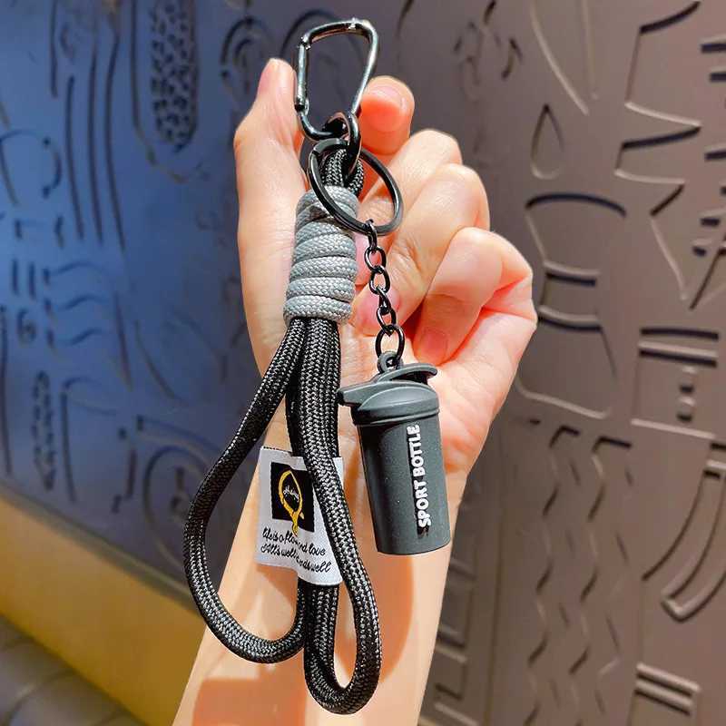 Colorful Rope Keychain Anti-Lost Short Wrist Lanyard Strap With Keyring For Backpack Phone Key Universal Accessories M251215