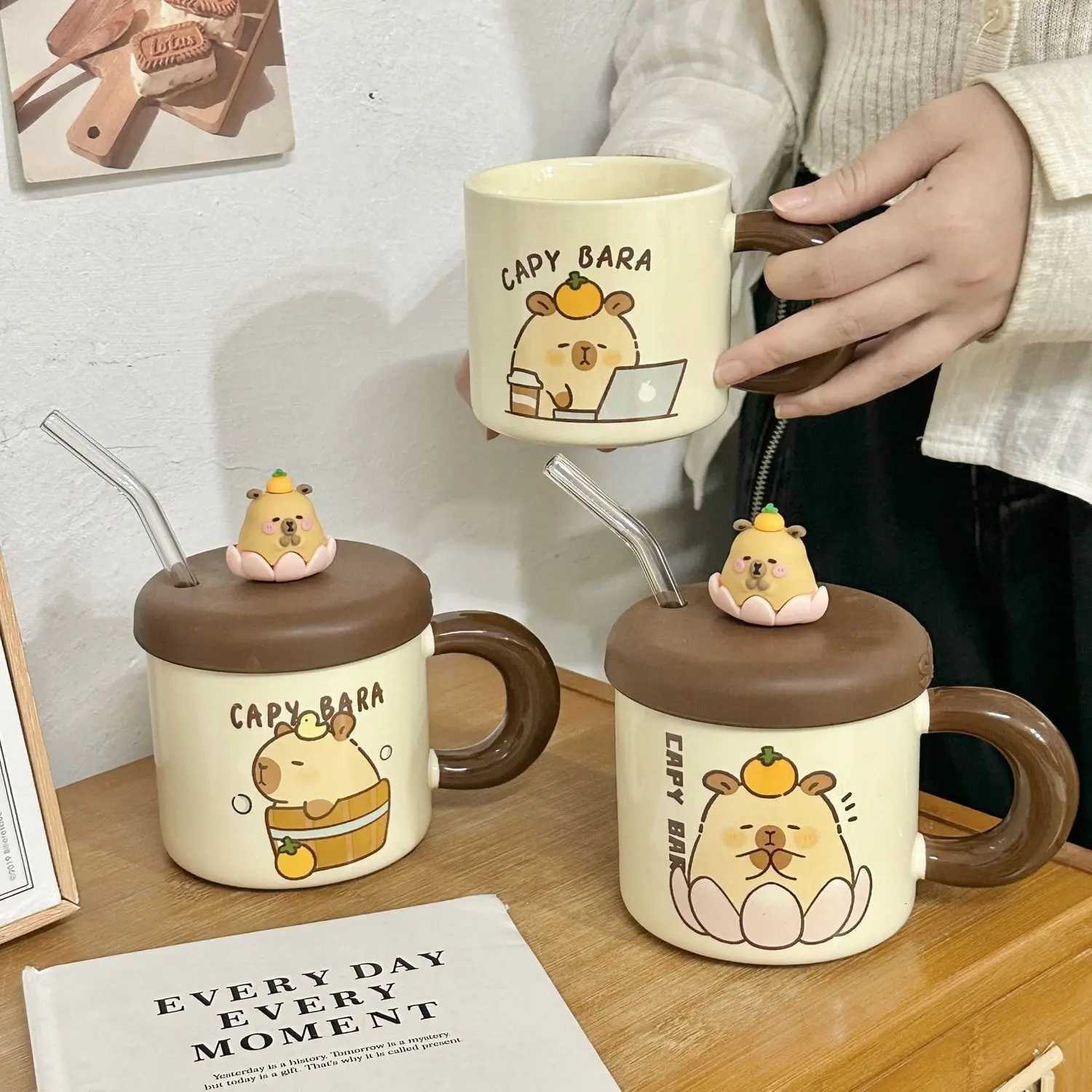 Capybara Ceramic Breakfast g Camping g Autumn He Decor Fall Coffee g Festive Gifts for Kids H251215