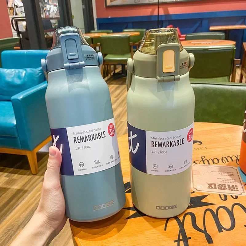 Large Capacity Thermo Bottle Portable Thermal Mug Thermos Water Bottle Tumbler Thermoses Outdoor Insulated Stainless Steel Cup H251215