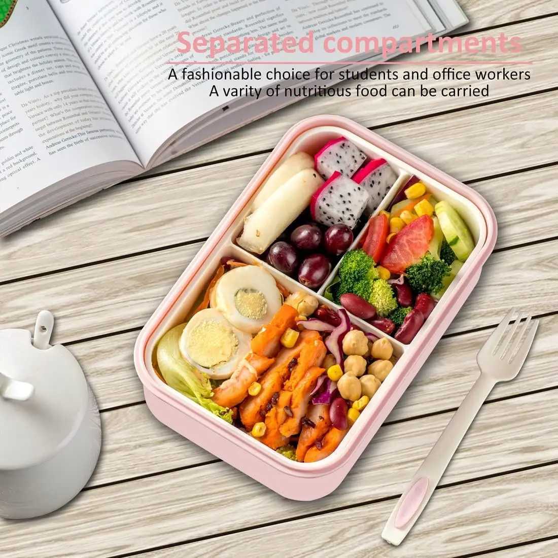 1400ML Bento Box with Utensils Leak-Proof BPA- Lightweight for Adts Kids H251213