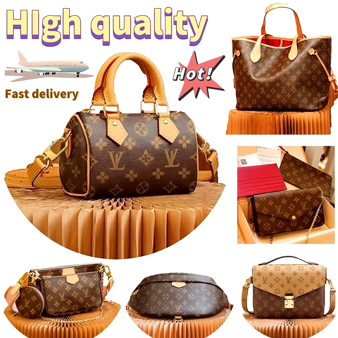 Designer Bag Luxury Bag Old Flower Brown Pillow bag Shoulder bag Tote bag Fashion Handbag Leather High Quality Cross body Classic Brand wallet