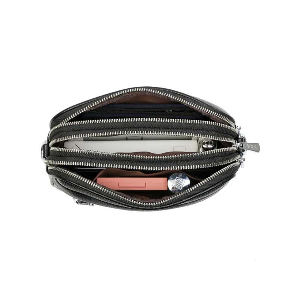 Top Quality PU Leather Shoulder Messenger Bag Multi-pocket Crossbody Phone Bags for Women Designer Sac 3 Layers Purses 2026 NewT251215