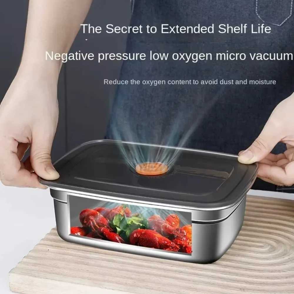 Camping Lunch Box Stainless Steel Camping Lunch Box Leak-proof Sed Preservation Box Microwave Suitable Large Capacity H251213