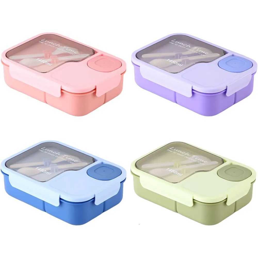 Lunch Box with Cpartments and Tableware Leak Proof Food Storage Box for Off Workers Picnic Lunch Box Microwave Oven Heating H251213