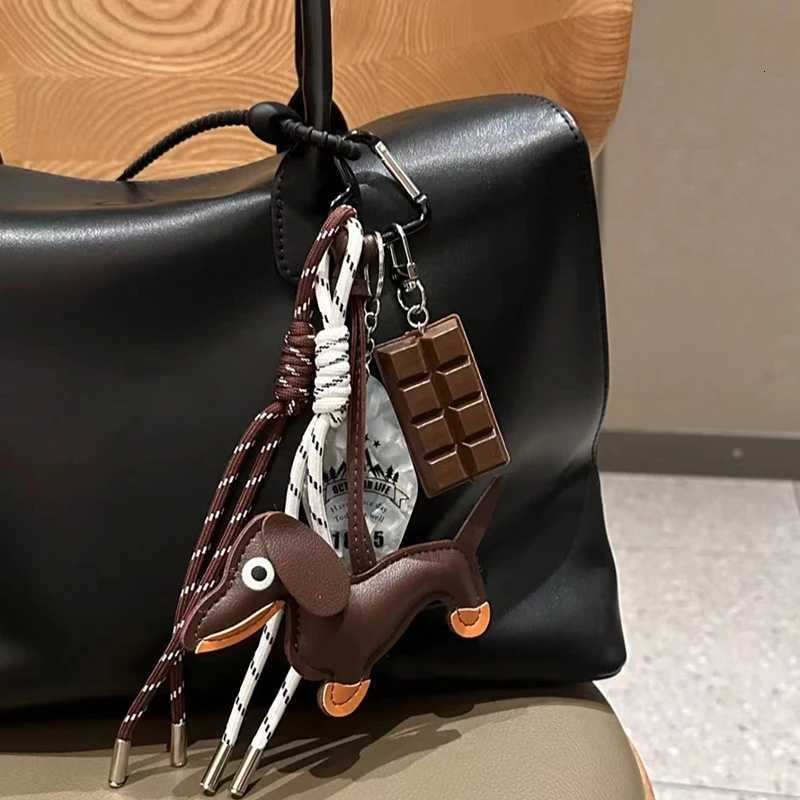 Braided Rope Bag Pendant High-grade Keychain Pendant Style Dachshund Pendant Suitable For Bag Accessories M251215