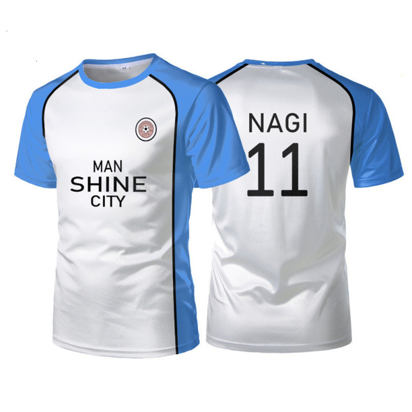 Cartoon Anime Blue Lock Cosplay Sportswear Men's Jersey Unisex Casual Sports T-Shirt 3D Print Cross-Border