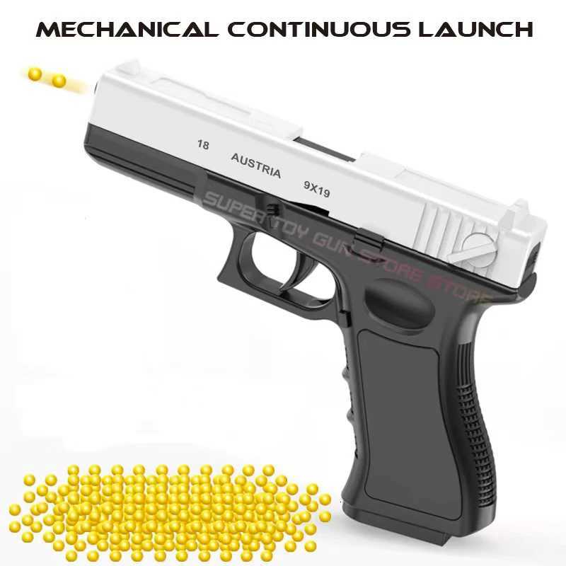 New Soft Bullet Air Gun G18 Toy Gun with Laser Outdoor Sports CS Game Childrens Adult Gift W251215