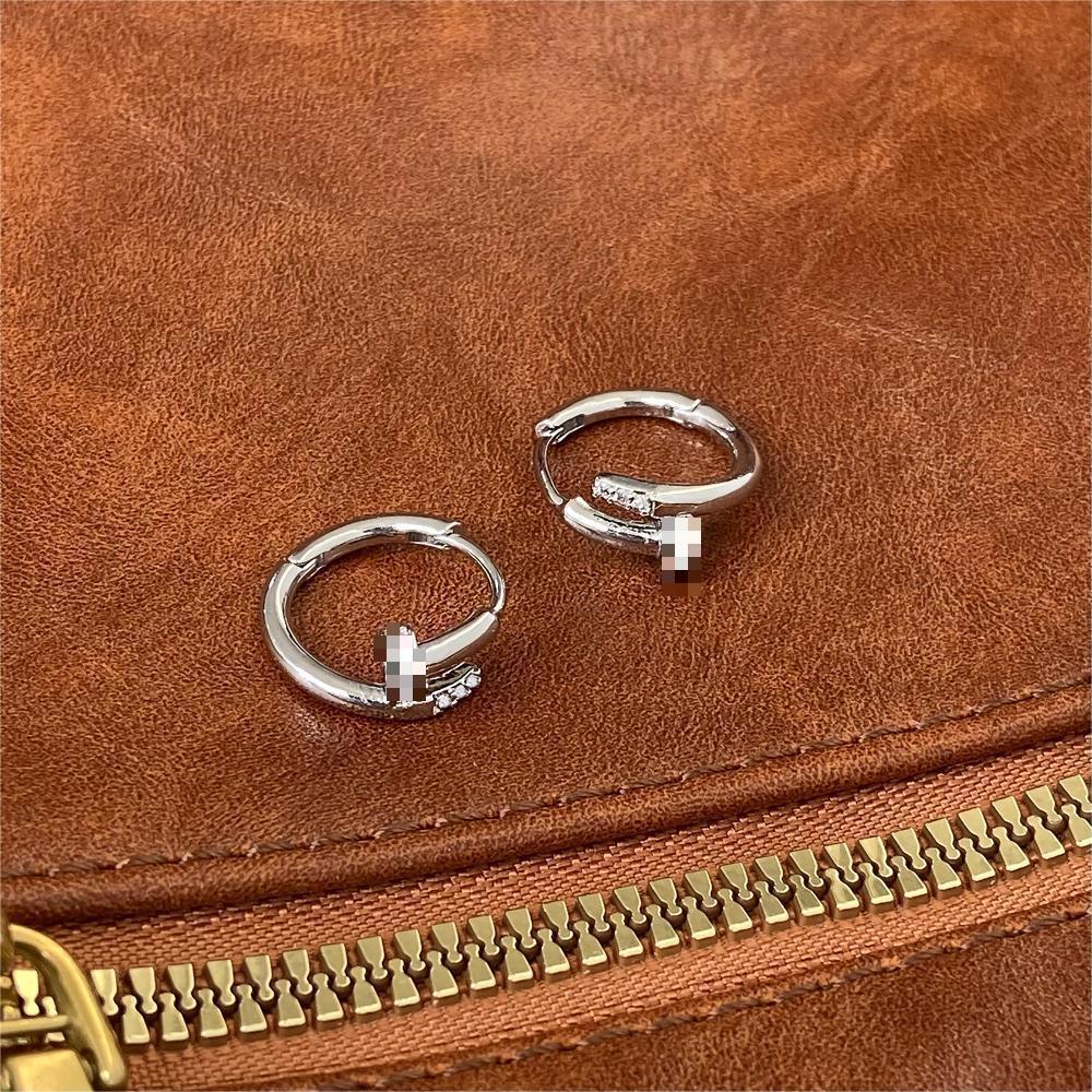 Designer Earrings With Moissanite Inlaid Luxury Women's Earrings Simple And Lightweight Multifunctional Earrings Fashionable And Versatile Niche 