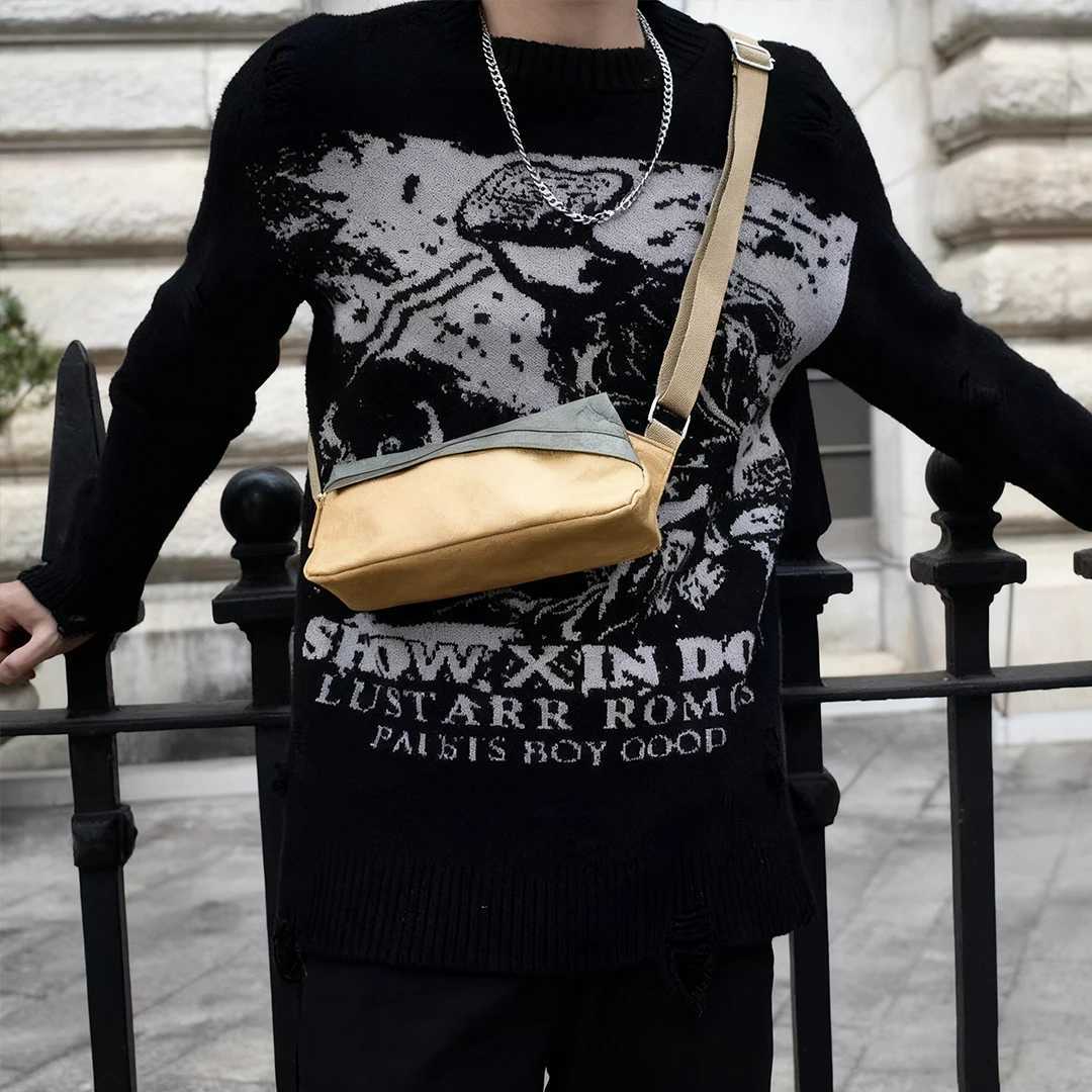 Sling Bag Man Mini Crossbody Bag Waterproof Dupont paper Satchel Triangle Cross Waist Bag for Outings Everyday use TyvekT251215