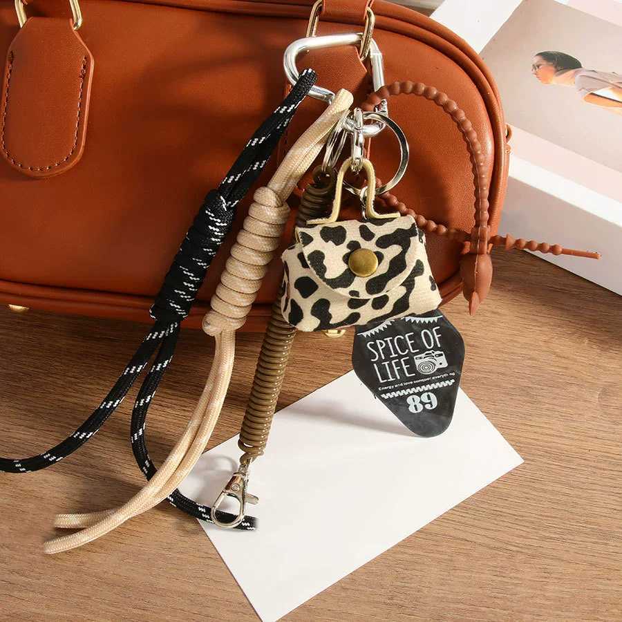 Cute Mini Bag Pendant Small Nylon Rope Handmade Chain For Women Backpack Pendant Car Key Chain Accessories M251215
