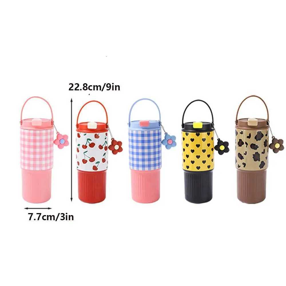 316 Stainless Steel Thermo Water Bottle 750ML Large Capacity Vacuum Flask with Drinking Straw Insulated Drinking Straw Cup H251215