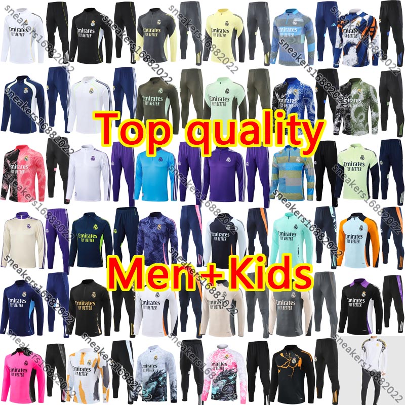 2025 26 Real chandal madrids Tracksuit soccer MBAPPE TRAINING 25 26 VINI JR BELLINGHAM men kid kit football ReaI madridtracksuits survetement Sportswear train