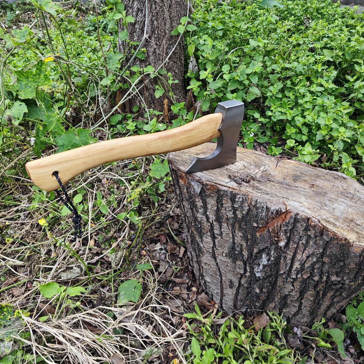 Carving Axe AX6 - Forged Camping Axes & Hatchets - Wood Chopping Axe, Hand Gardening Axes for Splitting