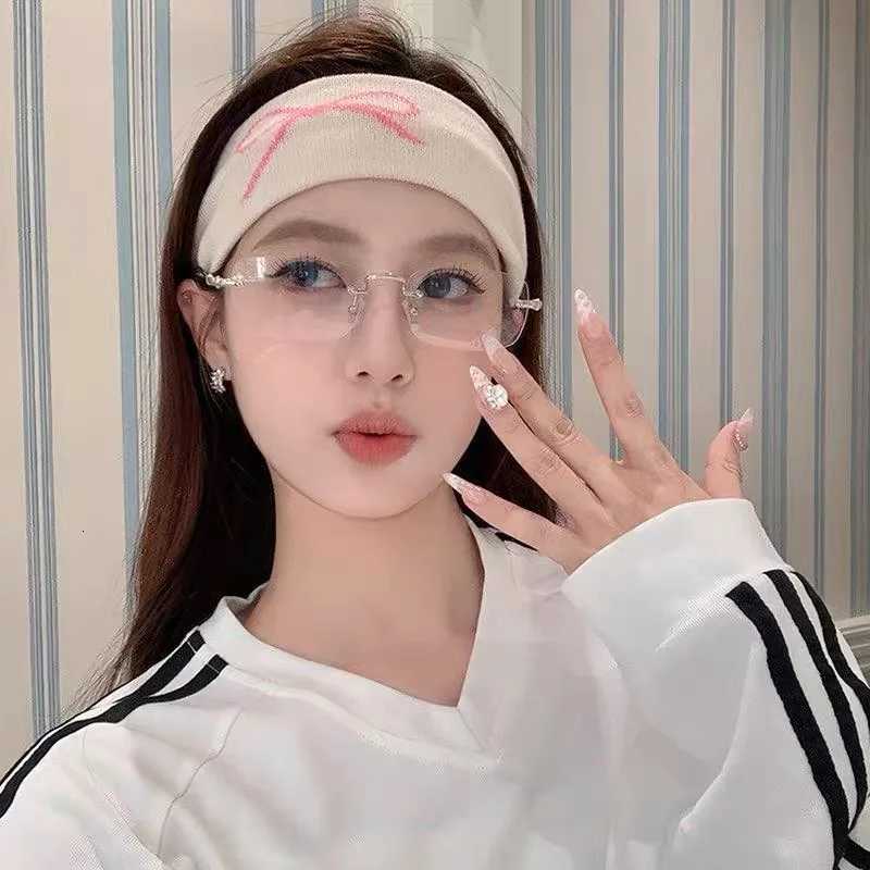 AWAYTR Fashion Bow Knitted Hair Bands Women Solid Color Elastic Headband Sport Yoga Hairband Soft Wash Face Makeup HeadwrapXJ251215 - view 3