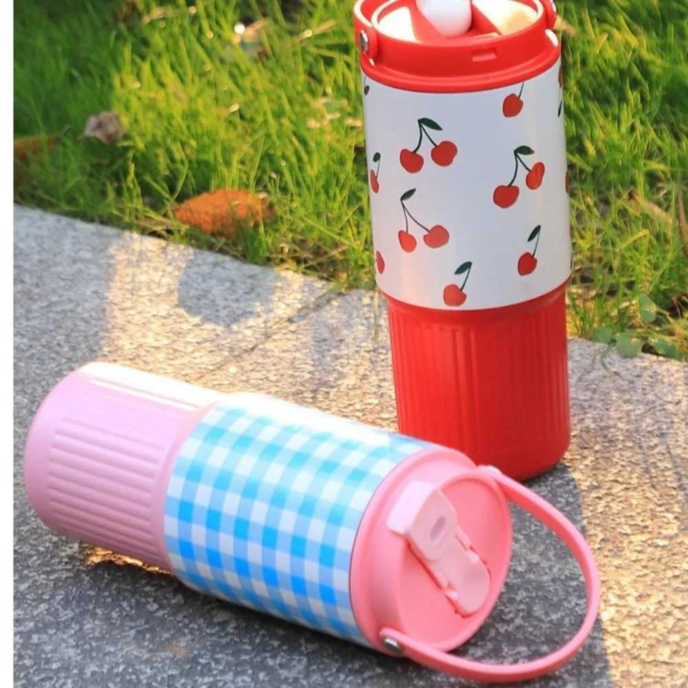 316 Stainless Steel Thermo Water Bottle 750ML Large Capacity Vacuum Flask with Drinking Straw Insulated Drinking Straw Cup H251215