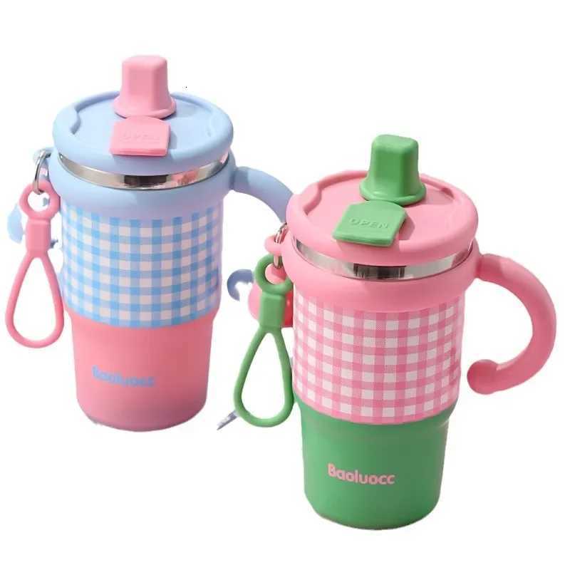 2025 New Girls Office 316 Stainless Steel Thermos Cup Household Handle Student Straw Cup Double Drink Bingba Cup Coffee Mug H251215