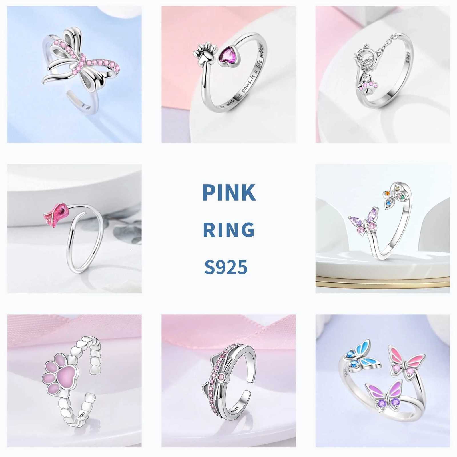 Blue Star Open Ring 925 Sterling Silver Original Dragon Adjustable Ring For Women Wedding Anniversary Finger Jewelry Gift M251215