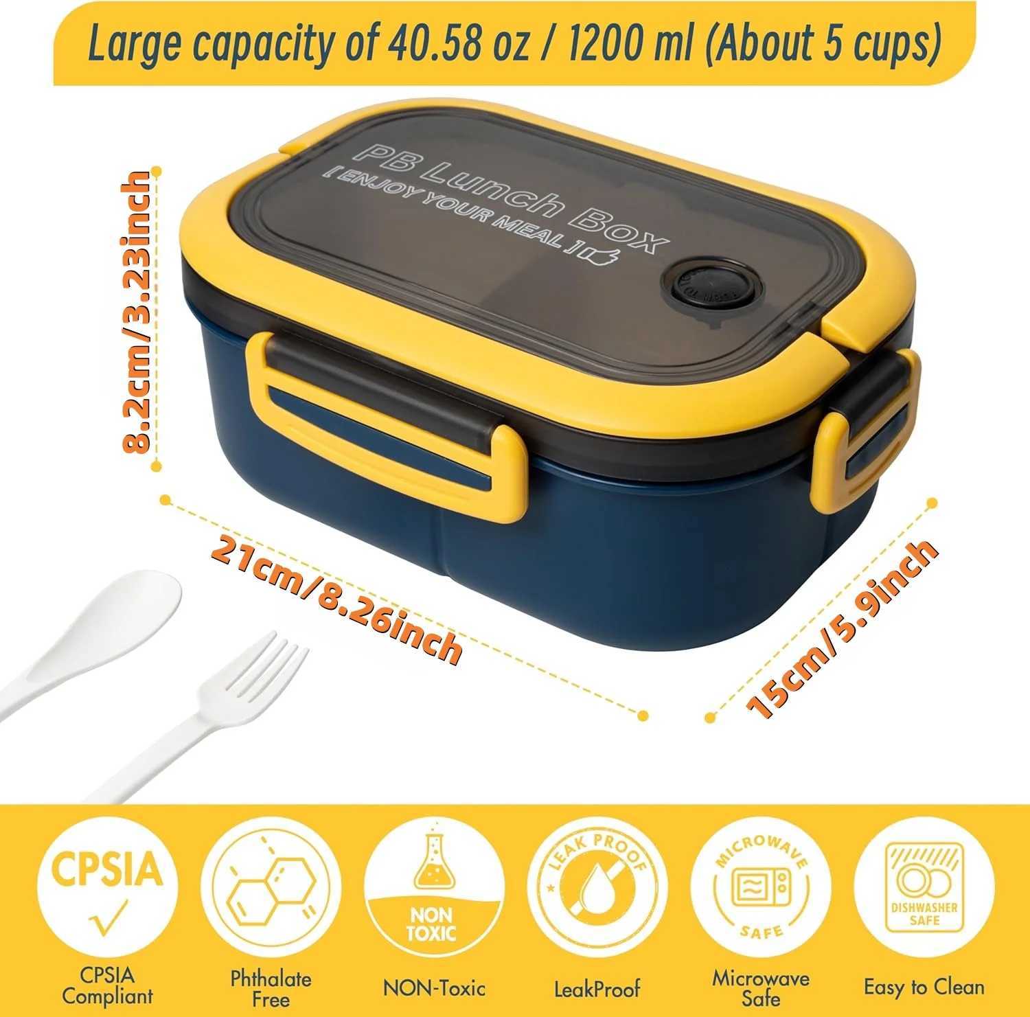 Portable Lunch Box For Kids/Adt double-layer Microwae Bento Lunch box Children School Outdoor Camping Picnic Food Container H251213